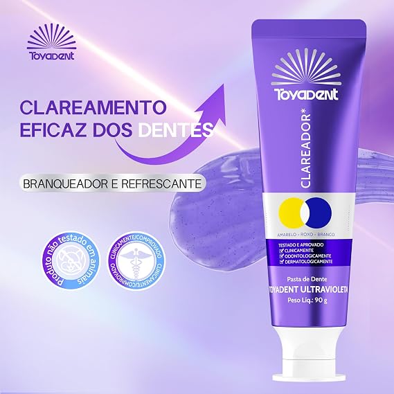 Pasta TOYADENT Ultravioleta com ação branqueadora e refrescante
